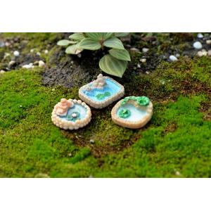 テラリウム ミニチュア 池 3種 テラリウム フィギュア