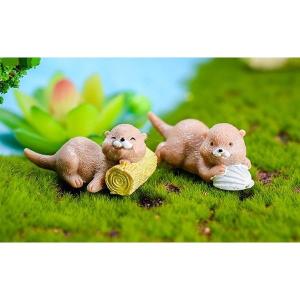 動物フィギュア カワウソ4種 動物 水耕栽培 ...の詳細画像2