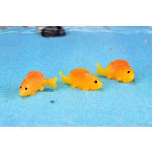 アクアリウム 金魚 白 ゴールド さかな ミニ...の詳細画像2
