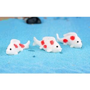 アクアリウム 金魚 白 ゴールド さかな ミニ...の詳細画像5