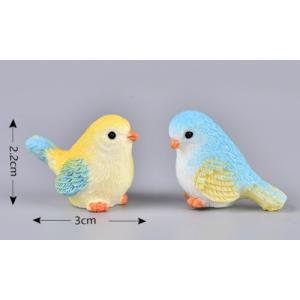 8色 カラフル鳥 樹脂 テラリウムフィギュア ...の詳細画像1