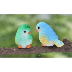 8色 カラフル鳥 樹脂 テラリウムフィギュア ...の詳細画像4