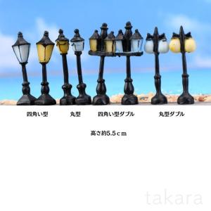 樹脂 街灯 4タイプ 2色 建物模型 テラリウ...の詳細画像1
