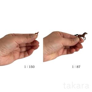 馬模型 うま 小サイズ 1:150 動物フィギ...の詳細画像1