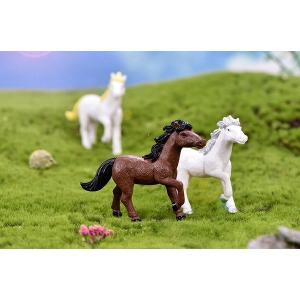 動物フィギュア 馬 うま 4色 コケリウム ス...の詳細画像2