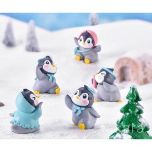 動物フィギュア ペンギン6種 テラリウム フィギュア ミニチュア 水耕栽培 スノードーム ミニフィギュア コケリウム ジオラマ 箱庭 かわいい おしゃれ