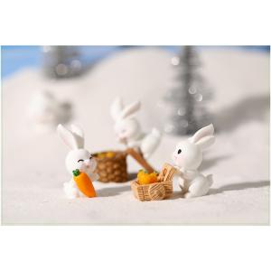 動物フィギュア 雪 うさぎ クリスマスツリー ...の詳細画像3
