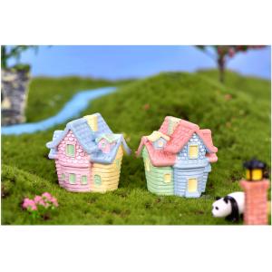 別荘4タイプ 建物模型 テラリウムフィギュア コケリウム ジオラマ 苔盆栽 箱庭 置物 水槽 苔 苔テラリウム