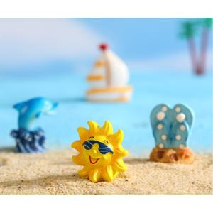 海景色ミニチュア ビーチサンダル イルカ ヨッ...の詳細画像1