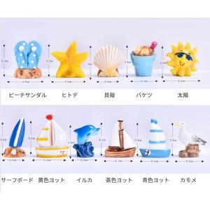 海景色ミニチュア ビーチサンダル イルカ ヨッ...の詳細画像4