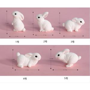 動物フィギュア うさぎ 親子 大 テラリウム ...の詳細画像3