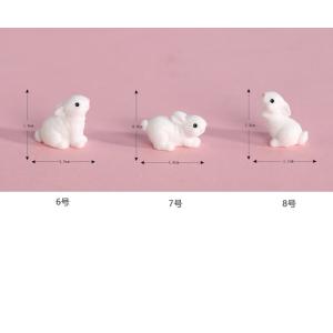 動物フィギュア うさぎ 親子 小 テラリウム ...の詳細画像3