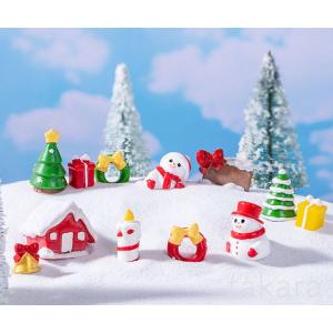 クリスマス ドーナツ プレゼント箱 雪だるま ツリー 鈴 スノードーム コケリウム テラリウム ジオラマ 箱庭 かわいい おしゃれ ワークショップパーツ
