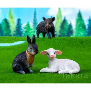 動物フィギュア 農場 いのしし うさぎ 羊 ア...の詳細画像4