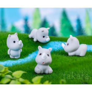 動物フィギュア サイ8種 アニマル 動物模型 ...の詳細画像1