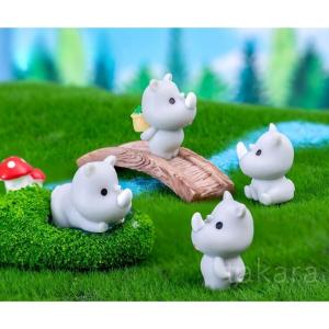 動物フィギュア サイ8種 アニマル 動物模型 ...の詳細画像3