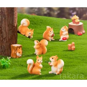 動物フィギュア リス7種 りす コケリウム テ...の詳細画像2