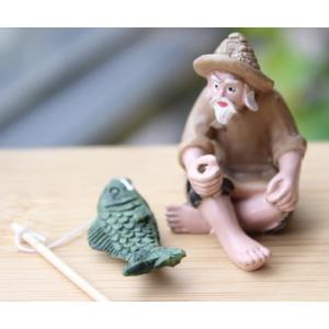 釣り人 アクアリウム 水槽 飾り コケリウム テラリウムフィギュア ミニチュア 動物 テラリウム 水槽 テラリウム ミニ アクアリウム スノードーム