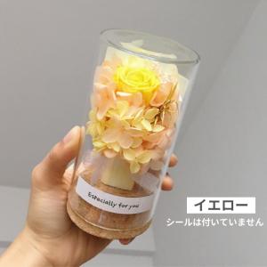 ドライフラワー ミニ花束 ガラスボトル バラ ...の詳細画像3