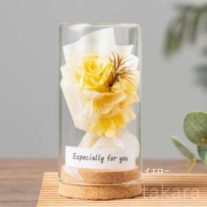 ドライフラワー ミニ花束 ガラスボトル バラ ...の詳細画像3