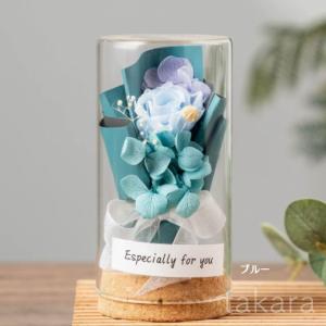 ドライフラワー ミニ花束 ガラスボトル バラ ...の詳細画像5