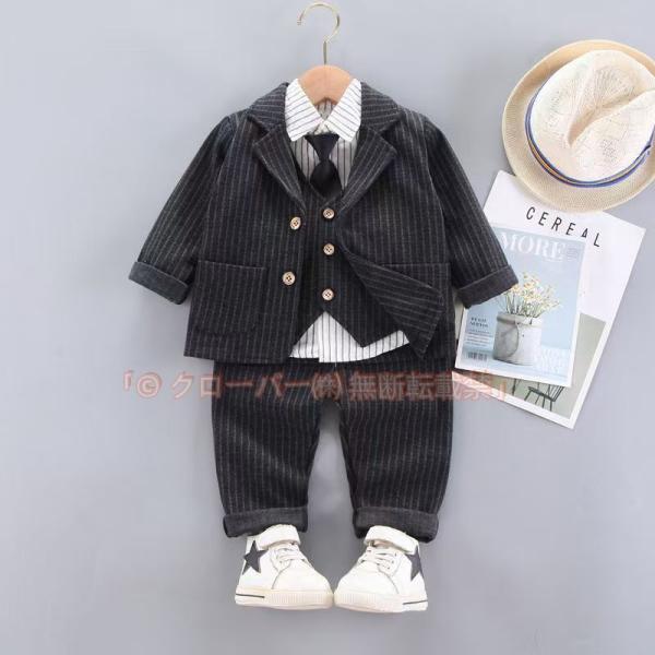 5点セット キッズスーツ 男の子 フォーマル 子供スーツ 七五三 ベビー フォーマルスーツ 子供服 ...