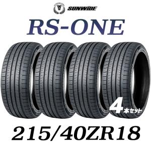 【送料無料】【4本セット】18インチタイヤ 215/40ZR18-89W 4本セット SUNWIDE サンワイド / 2154018 サマータイヤ 夏タイヤ 標準タイヤ