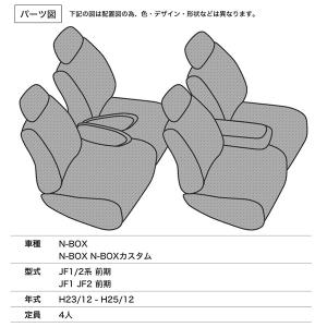 シートカバー N-BOX N-BOXカスタム ...の詳細画像1