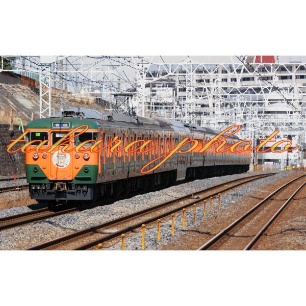 鉄道写真１１３系湘南色２Ｌ版サイズ商品コード４−００１３ー２Ｌ