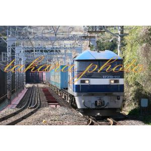 鉄道写真ＪＲ貨物ＥＦ２１０形電気機関車貨物列車2Ｌ版サイズ商品コード５−００１０−２Ｌ｜takaracom