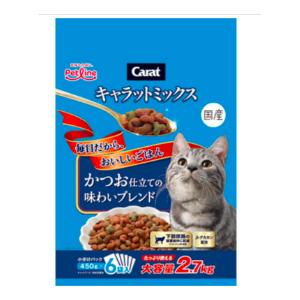 1.[ペットライン] キャラットMIX かつお仕立てブレンド 2.7kg