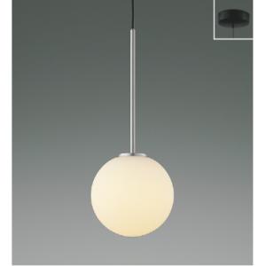 コイズミ AP57336 LEDペンダントライト White×Silver NATURAL BASIC 白熱球60W相当 フランジタイプ 要電気工事 非調光 電球色 照明器具 天井照明 吊下げ｜タカラマート