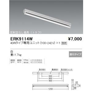 遠藤照明 ERK9838WA LED軒下用ベースライト SDシリーズ 40Wタイプ 直付