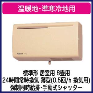 Panasonic（パナソニック） FY-12A2-W Q-hiファン 壁掛形 1パイプ方式