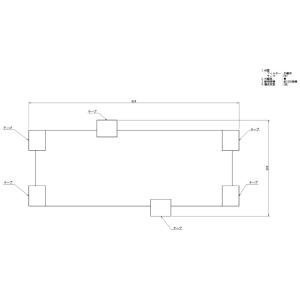 ダイキン（DAIKIN） KWF1G5P 業務用エアコン 床置形用木台 部材