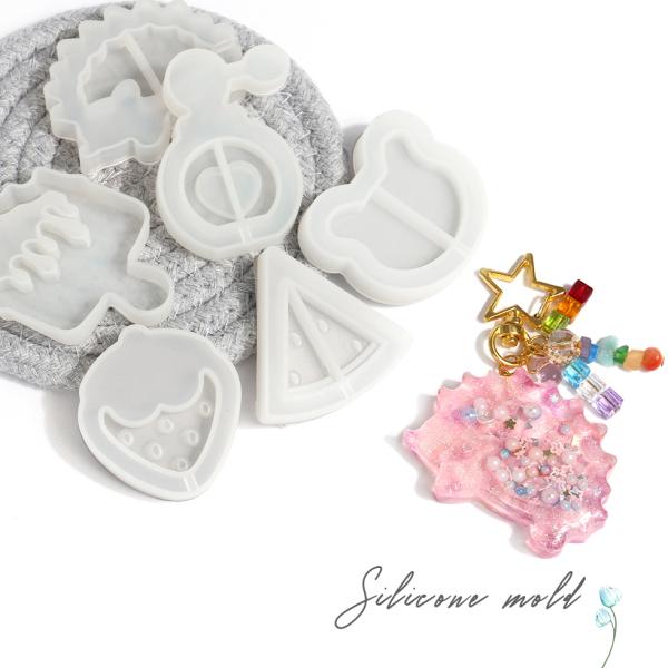 シリコンモールド  トレイタイプ シャカシャカ シェイカーモールド アイス 香水瓶 くま スイカ い...