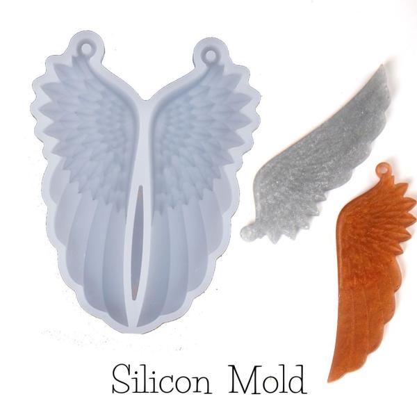 シリコンモールド  つばさ 翼 ウィング エンジェル 天使の羽【メール便対応】UV/LEDレジン液　...
