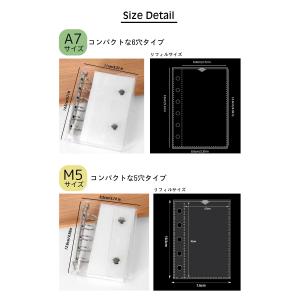 シール帳 バインダー 6Aサイズ 透明 クリア...の詳細画像5