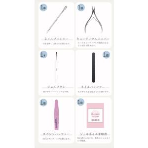 ジェルネイル キット ベーシック A 6種のジ...の詳細画像5
