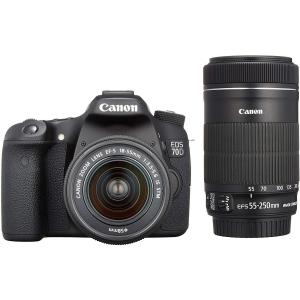 キヤノン Canon EOS 70D 手振れ補正ダブルズームキット 新品SDカード付き