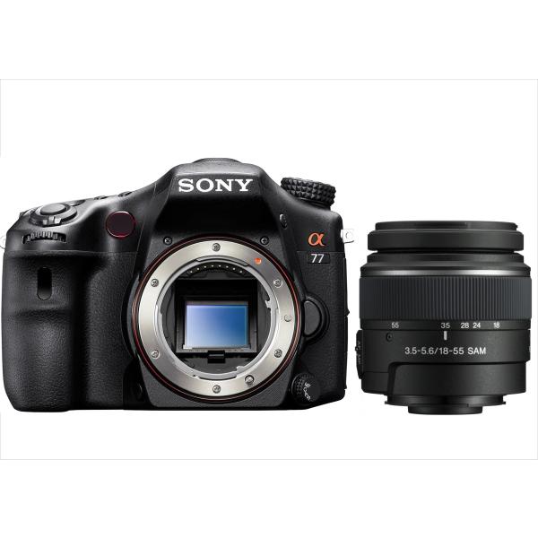 ソニー SONY α77 DT 18-55mm レンズセット デジタル一眼レフカメラ 中古 ボディ内...