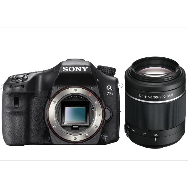 ソニー SONY α77 Mark2 DT 55-200mm 望遠レンズセット デジタル一眼レフカメ...