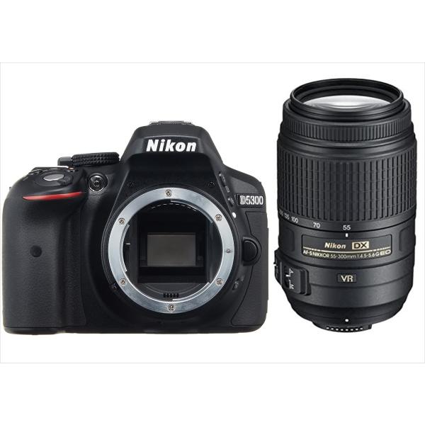 ニコン Nikon D5300 AF-S 55-300mm VR 手振れ補正望遠レンズセット デジタ...