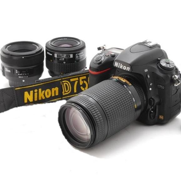 ニコン Nikon D750 35-70mm 70-300mm 50mm トリプルレンズセット デジ...