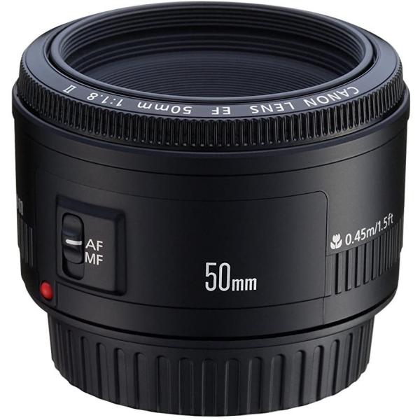 キヤノン Canon EF 50mm F1.8 II フルサイズ対応  単焦点レンズ 中古