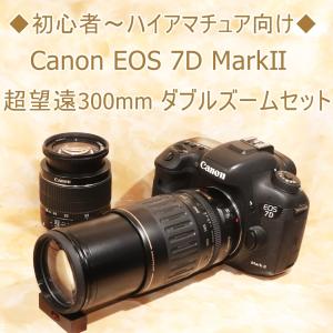 キヤノン Canon EOS 7D MarkII EF 18-55mm 100-300mm ダブルズ...