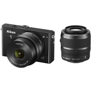 ニコン Nikon J4 10-30mm 30-110mm ダブルズームキット ブラック ミラーレス...