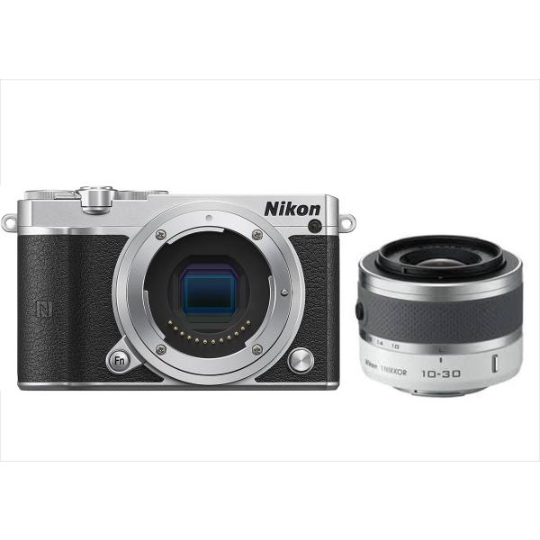 ニコン Nikon J5 シルバー 10-30ｍｍ 白レンズセット ミラーレス一眼 中古