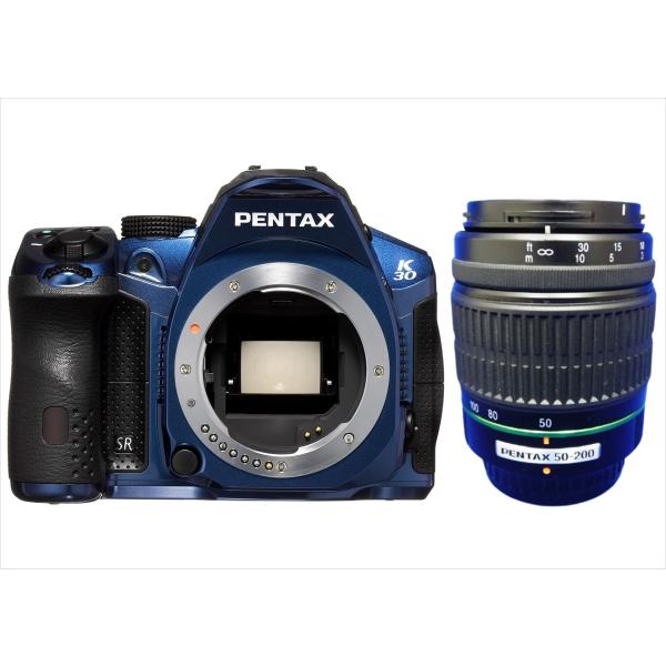 ペンタックス PENTAX K-30 青 50-200mm 望遠レンズセット デジタル一眼レフカメラ...