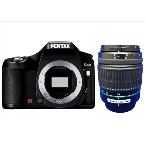 ペンタックス PENTAX k200D 50-200mm 望遠レンズセット デジタル一眼レフカメラ ...